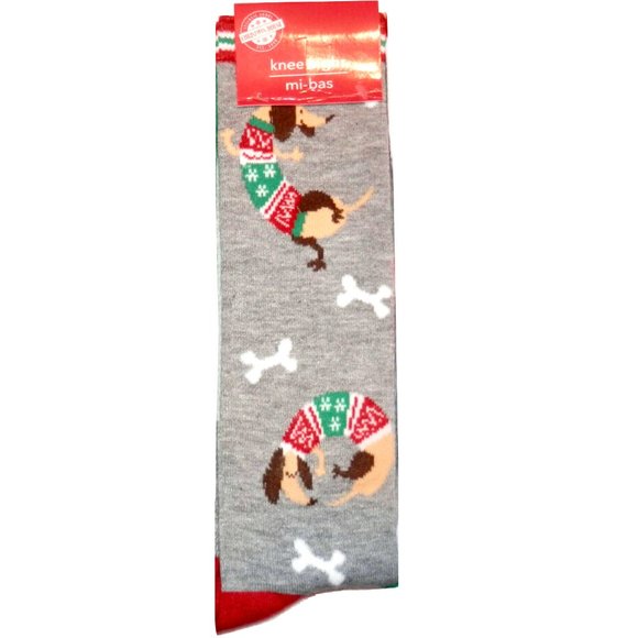 Accessories - *3/$15* Dancing Dachshund Dog Knee High Socks